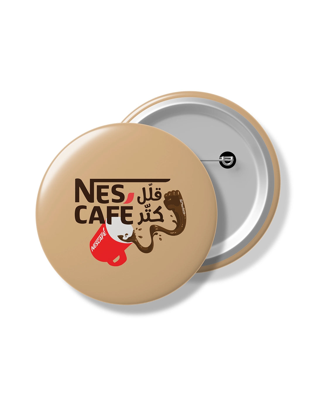 Allel Nes, Katter Cafe - Button Pin