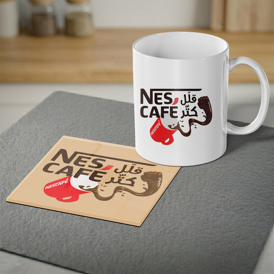 Magnetic Coaster 2-in-1, Allel Nes, Katter Cafe