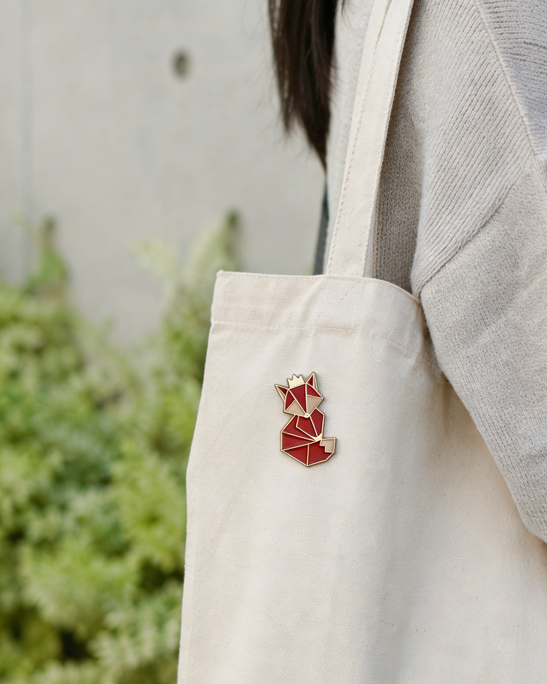 Enamel Pin - Fox Origami