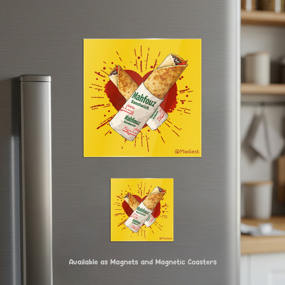 Magnetic Coaster 2-in-1, Hobk b Albi Mahfouz