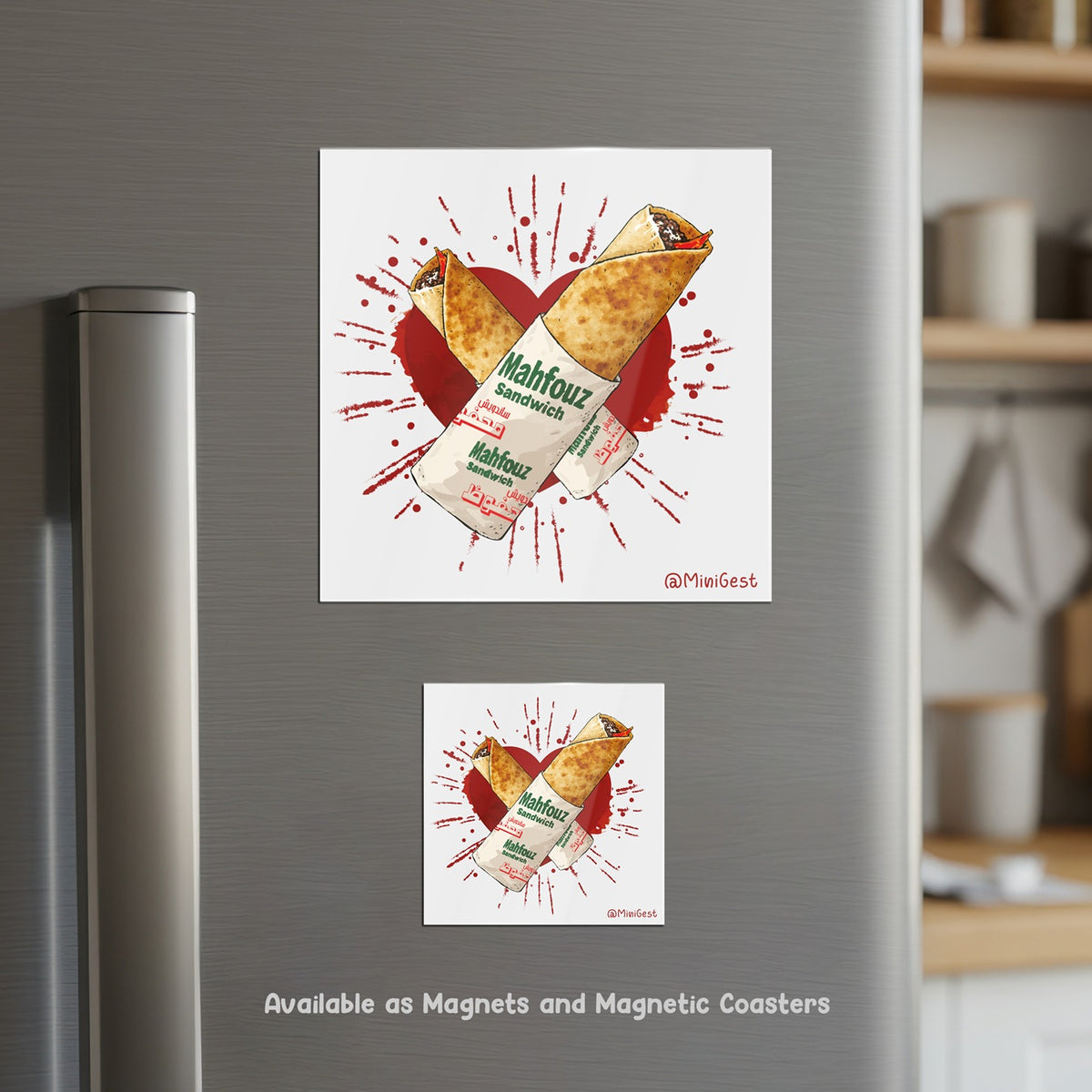 Magnetic Coaster 2-in-1, Hobk b Albi Mahfouz